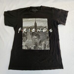 Friends Black Short Sleeve Cotton T-Shirt Men's S